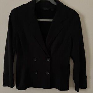 Cropped blacket double-breasted jacket